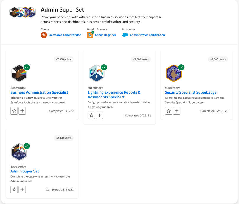 Trailhead Admin Super Set